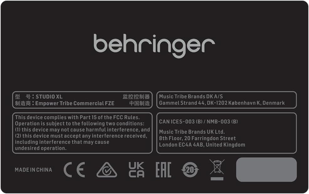 Behringer Studio XL High-End Control and Communication Center