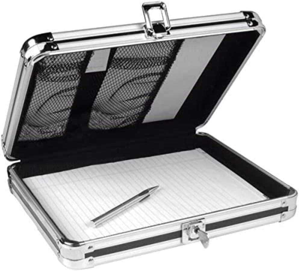 Vaultz VZ00151 Locking Storage Clipboard, Key Lock, Black