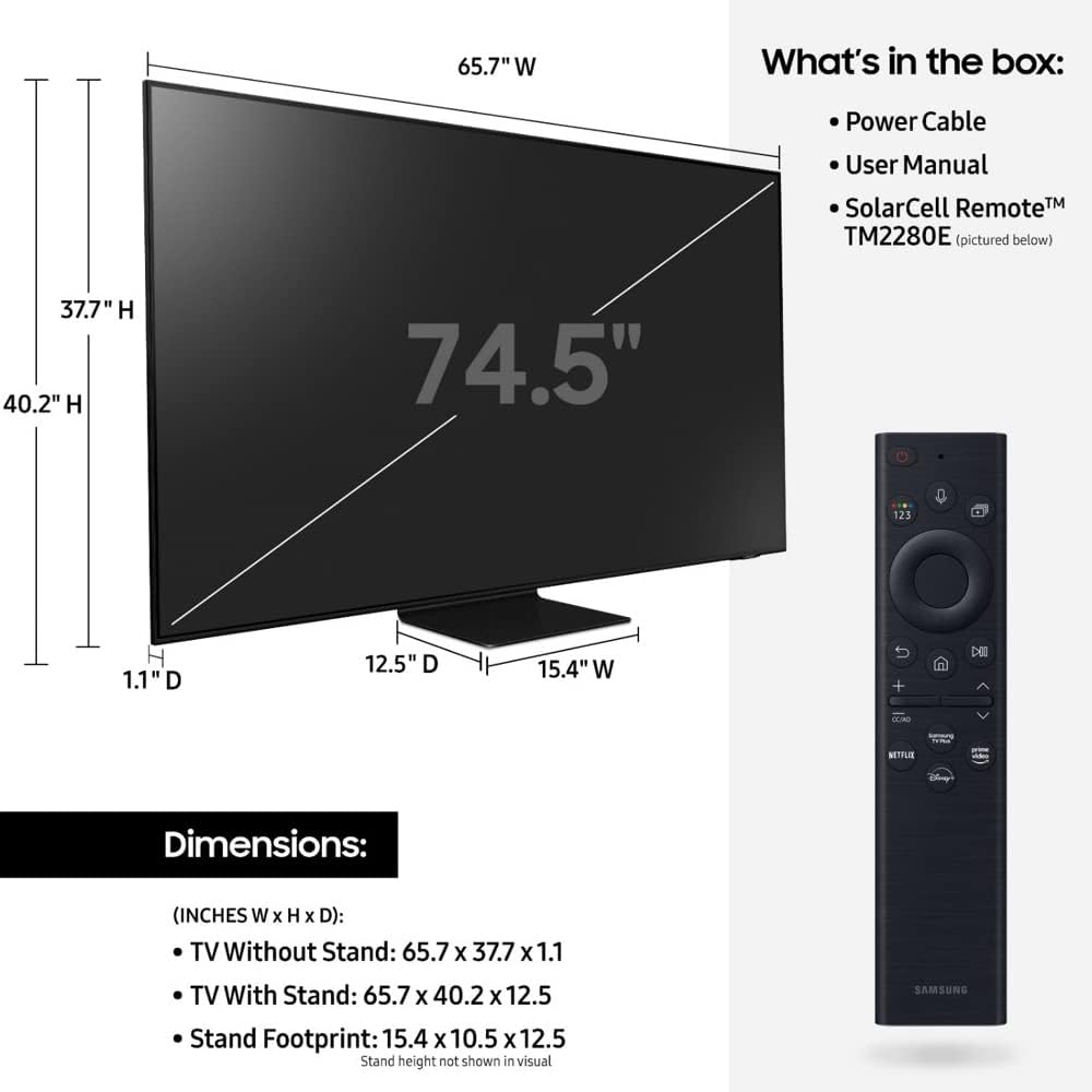 Samsung E44SAMQN75QN90BA 75" Neo QLED TV Bundle