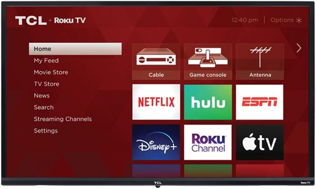 TCL 32S331 - 32" HD LED Smart TV, Wall Mount (Renewed)