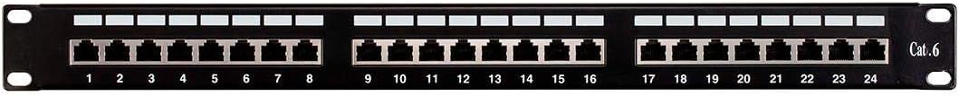 Monoprice 2016 Half-U Cat5e 24-Port Patch Panel