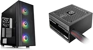 Thermaltake H570 TG PC Case: ARGB, Tempered Glass, 700W PSU