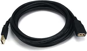 Monoprice 5434 10ft USB 2.0 A Male to Female Extension Cable — main product image