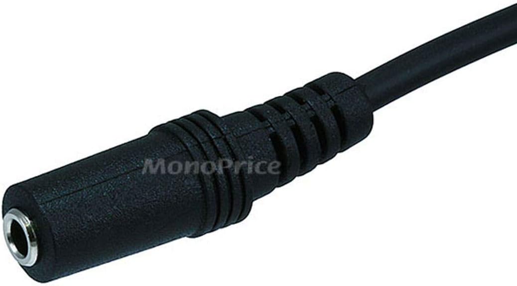 Monoprice 100649 3.5mm Audio Stereo Extension Cable - 12ft, Black