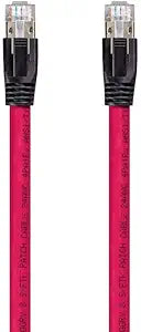 Monoprice 131100 Cat8 Ethernet Cable 5ft Red