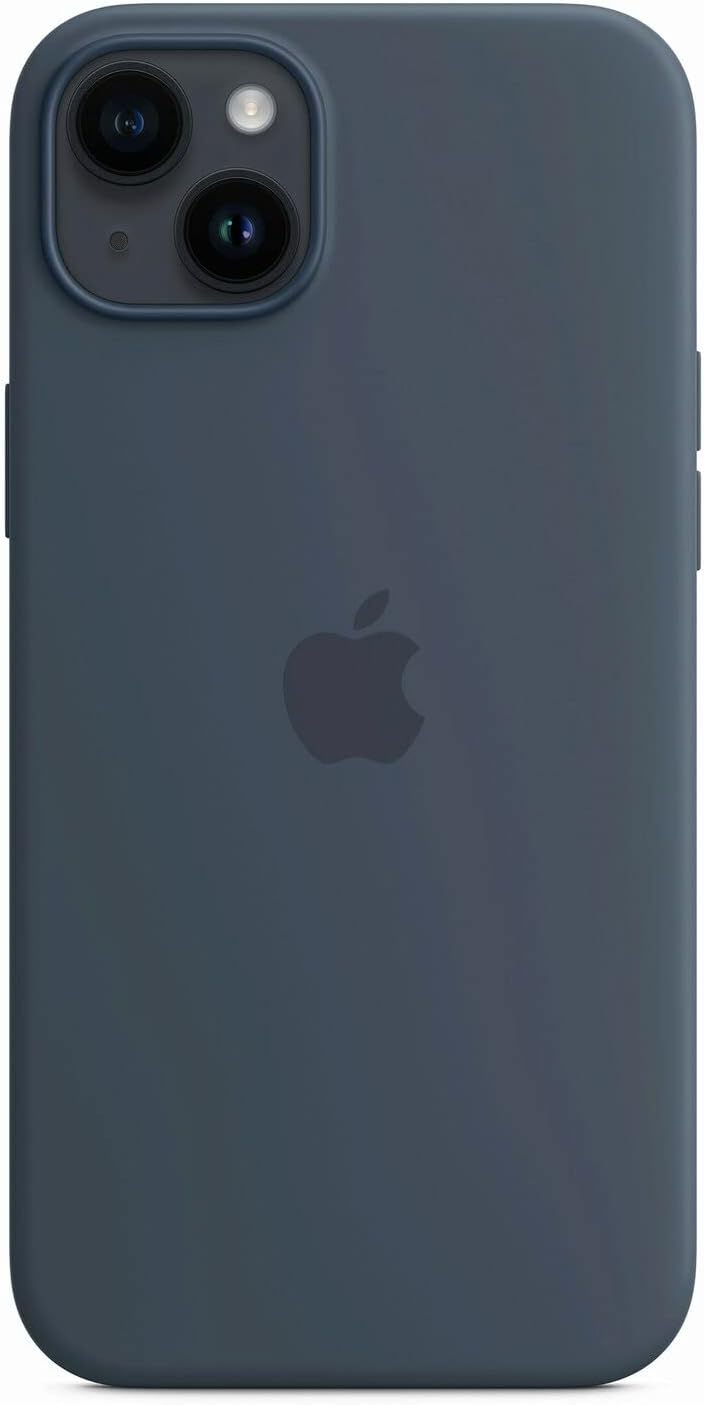 Apple iPhone 14 Plus Silicone Case Storm Blue MagSafe