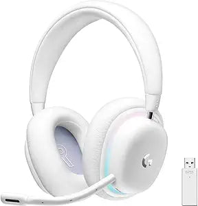 Logitech G735 Wireless Gaming Headset White Mist (Renewed)
