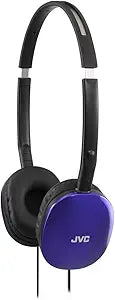 JVC HAS160A Blue Flat Foldable On Ear Headphones — main product image