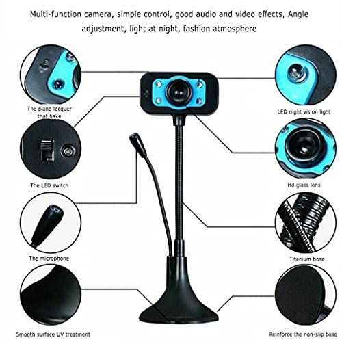 DDYYDS Plug-and-Play USB Webcam with Built-in Microphone — main product image