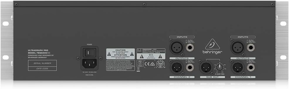 Behringer FBQ6200HD ULTRAGRAPH PRO 31-Band Stereo Equalizer