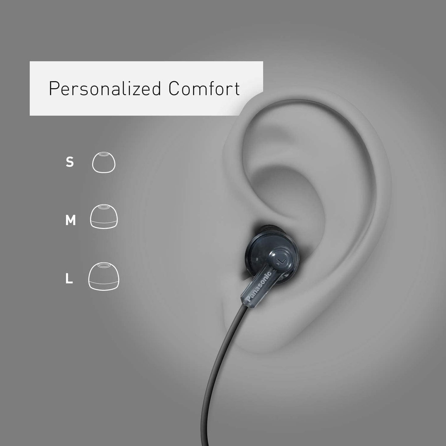 Panasonic RP-HJE120-N ErgoFit Wired Earbuds - Rose Gold