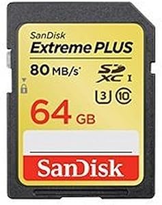 SanDisk SDSDXS-064G-X46 Extreme Plus 64GB UHS-1 SDXC Card — main product image