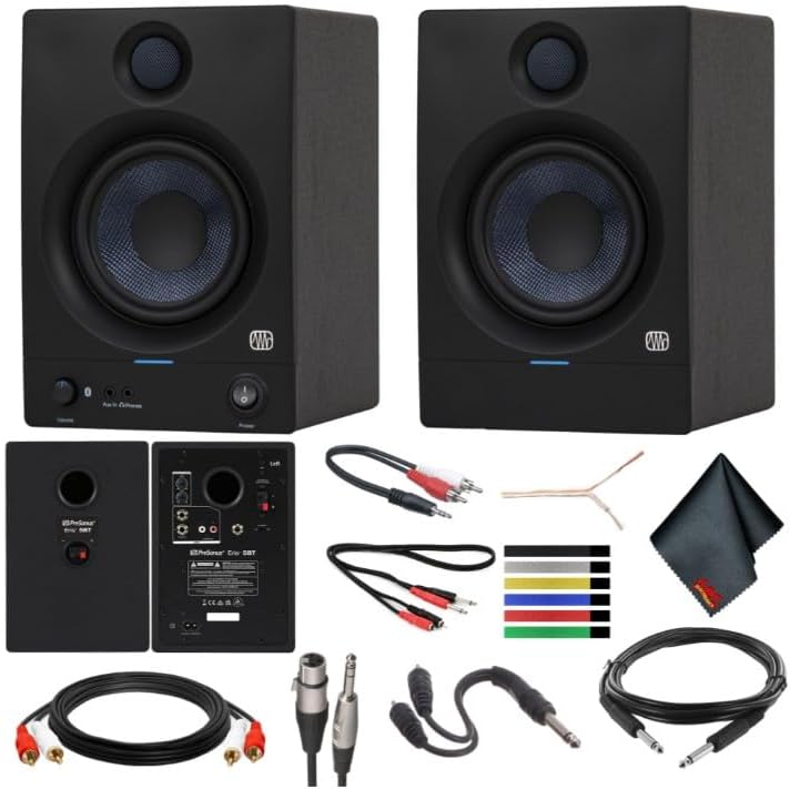 PreSonus Eris 5BT Bluetooth Studio Monitor Pair Bundle