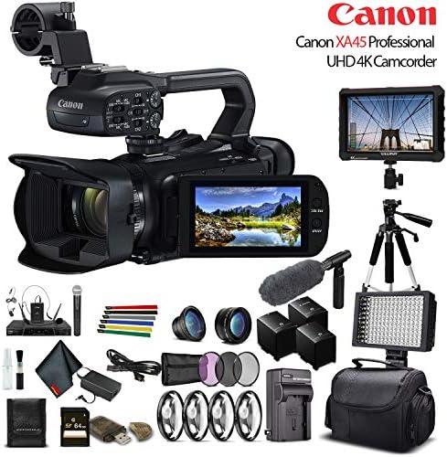 Canon 3665C002 XA45 4K UHD Camcorder Bundle