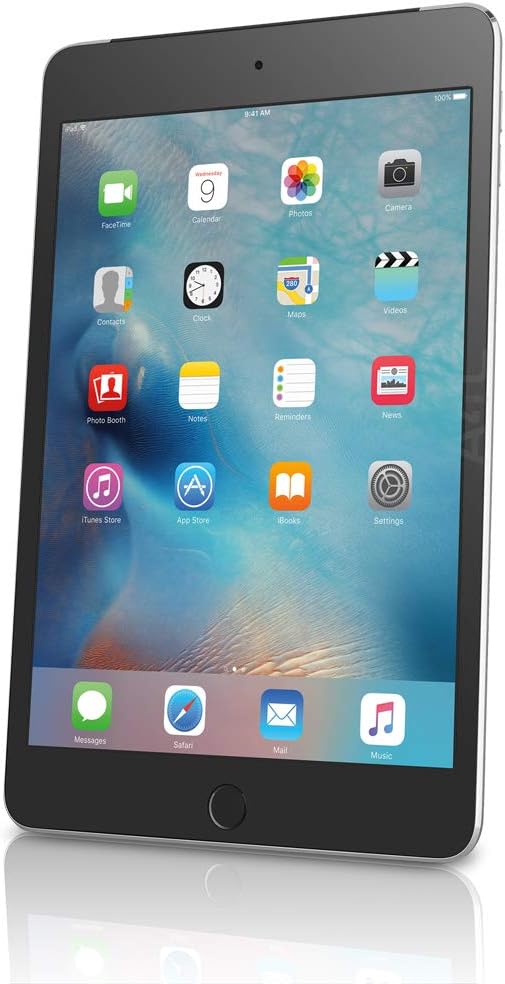 Apple A1538 iPad Mini 4, 128GB, Space Gray - WiFi (Renewed)