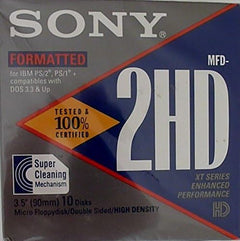 Sony 10MFD-2HD 3.5" Floppy Disks (10-Pack)