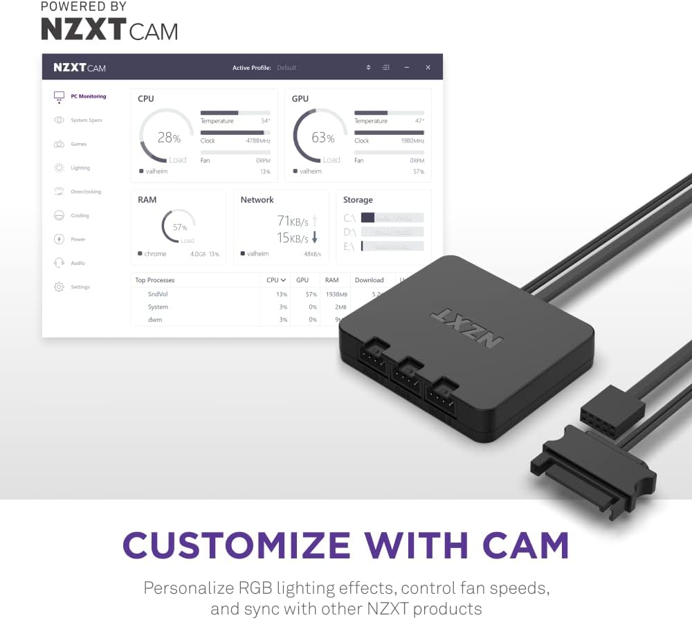 NZXT RF-D12TF-W1 F120 RGB Duo Triple Pack 120mm Fans