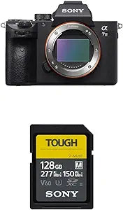 Sony a7 III ILCE7M3/B Full-Frame Camera 128GB SDXC