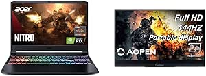 Acer Nitro 5 AN515-45-R9QH RTX 3080 Gaming Laptop + Portable Touchscreen