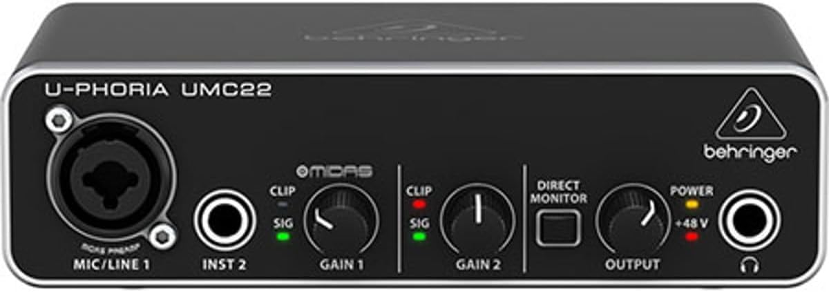 Behringer UMC22 U-Phoria USB Audio Interface