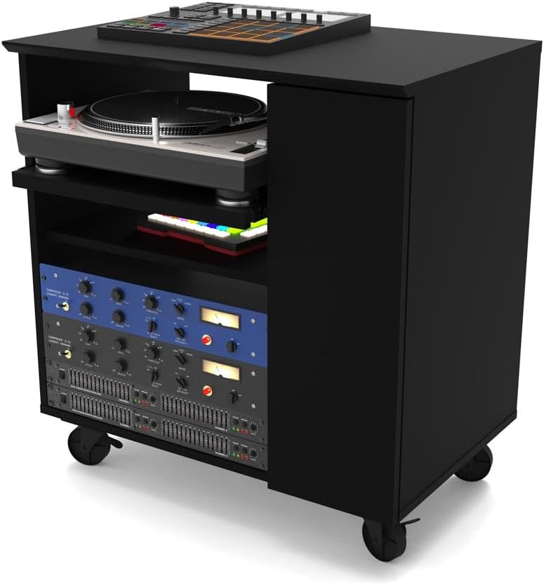 Glorious 246884 Modular Side Rack Black Studio Furniture