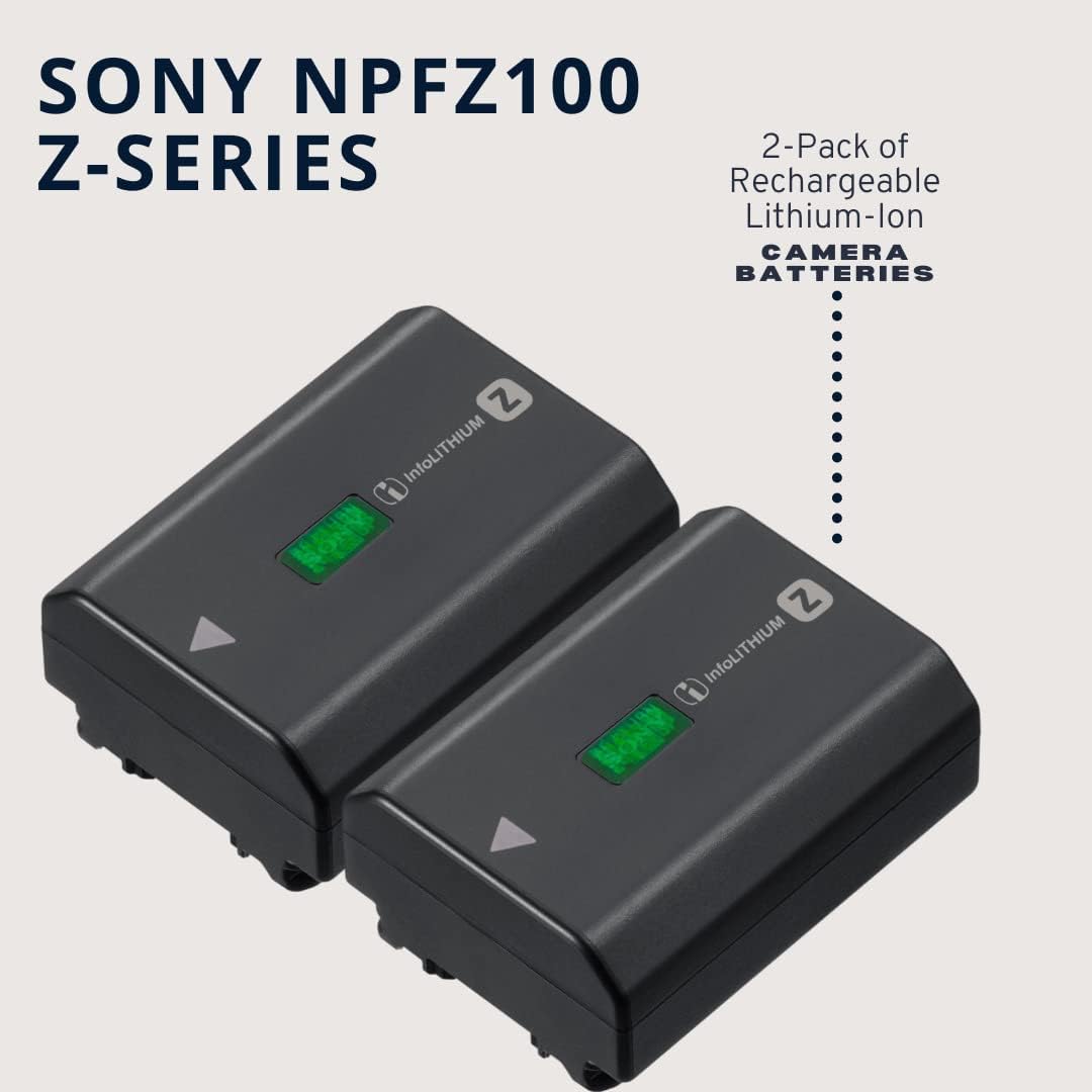Sony NPFZ100_K7 Camera Battery Two-Pack with Dual Charger