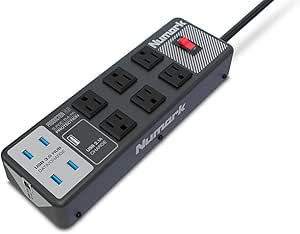 Numark Production Hub Surge Protector Power Strip with USB
