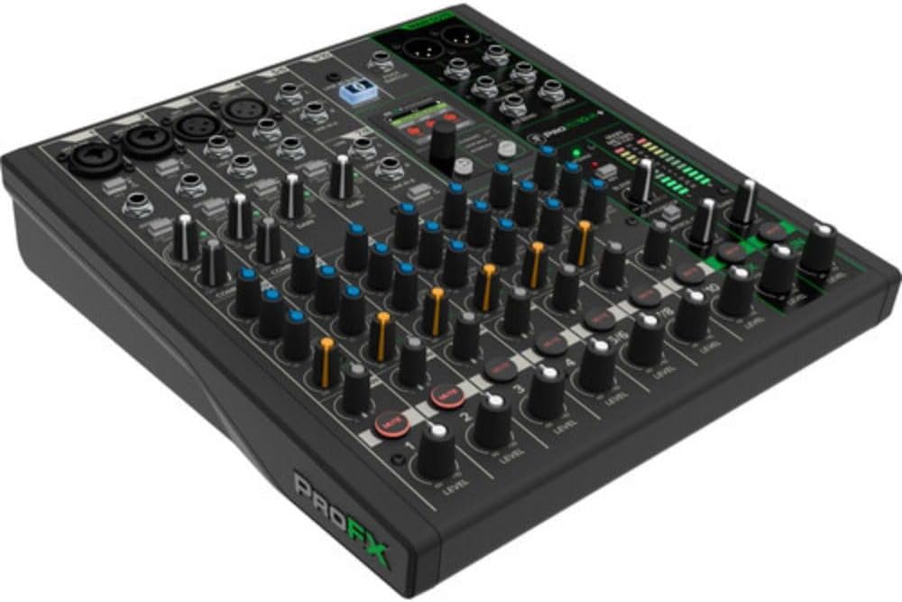 Mackie ProFX6v3+ 6-Channel Analog Mixer USB Bluetooth Bundle