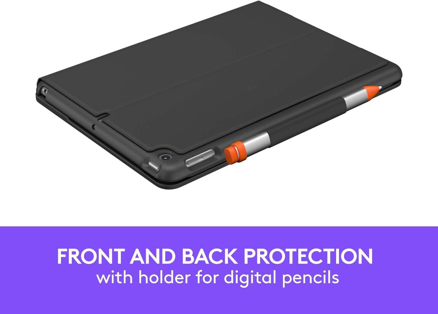 Logitech iPad Keyboard Case Slim Folio Wireless Graphite