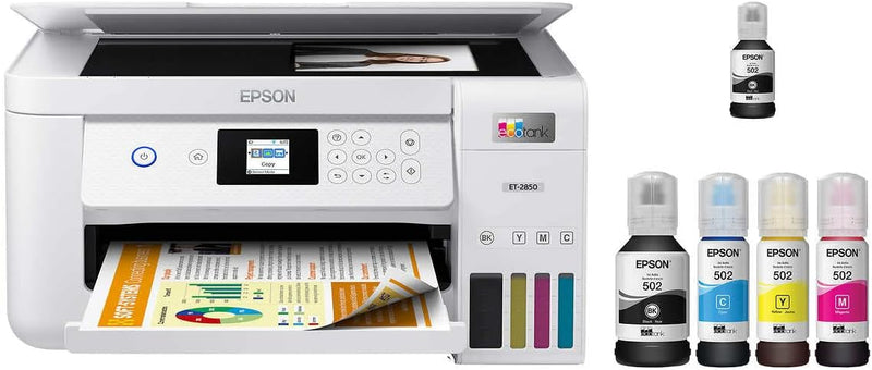 Epson ET-2850 EcoTank Wireless All-in-One Color Printer — main product image