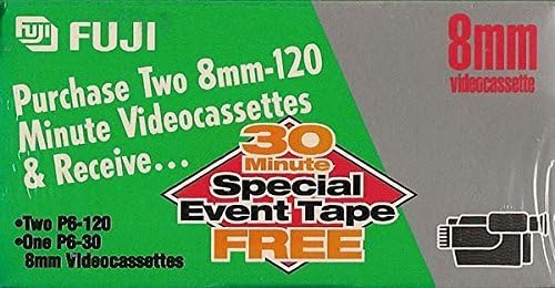 Fujifilm P6-120 DS N 8mm Videocassette Tapes 2-Pack