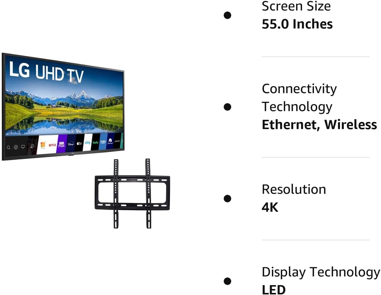 LG 55UN6955ZUF 55-Inch 4K Smart LED TV Renewed