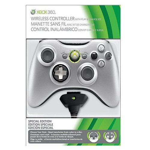 Microsoft QFF-00005 Xbox 360 Silver Controller Kit