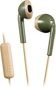 JVC HA-F19M-GC-E Khaki In-Ear Headphones Remote Mic — main product image