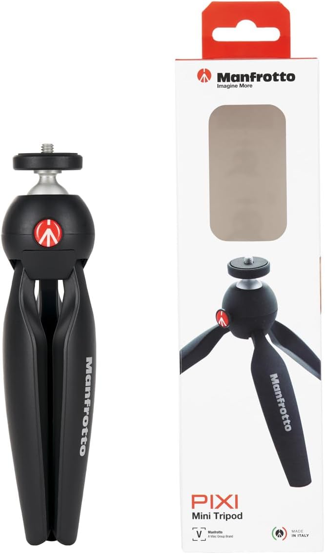 Manfrotto PIXI Mini Aluminum Table Top Tripod - Black