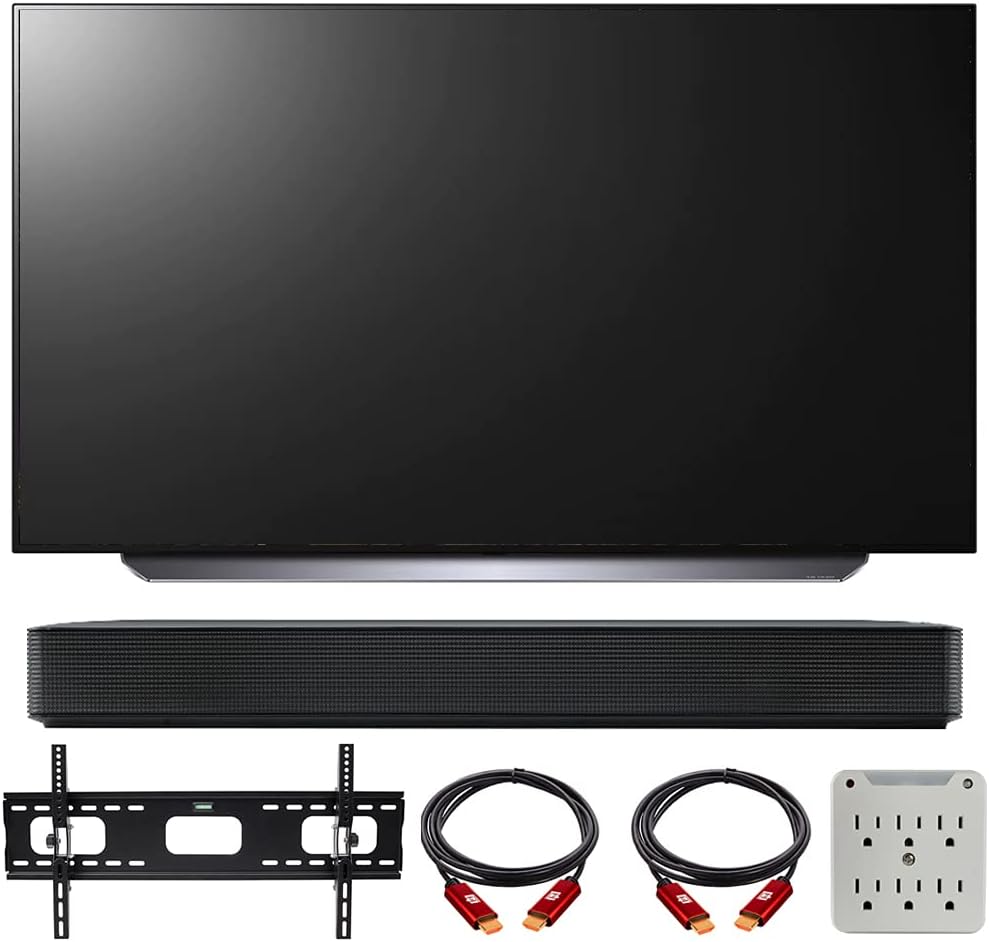 LG E28LGOLED55C1PUB 55" 4K OLED TV Bundle