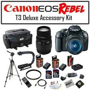 Canon T3acc-Kit_10 EOS Rebel T3 Camera Pro Package — main product image