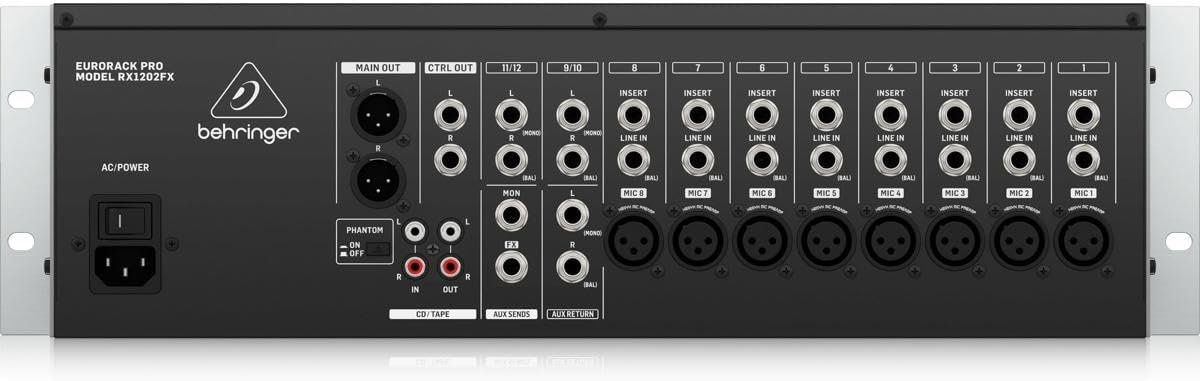 Behringer Eurorack Pro RX1202FX Rackmount Mixer Effects