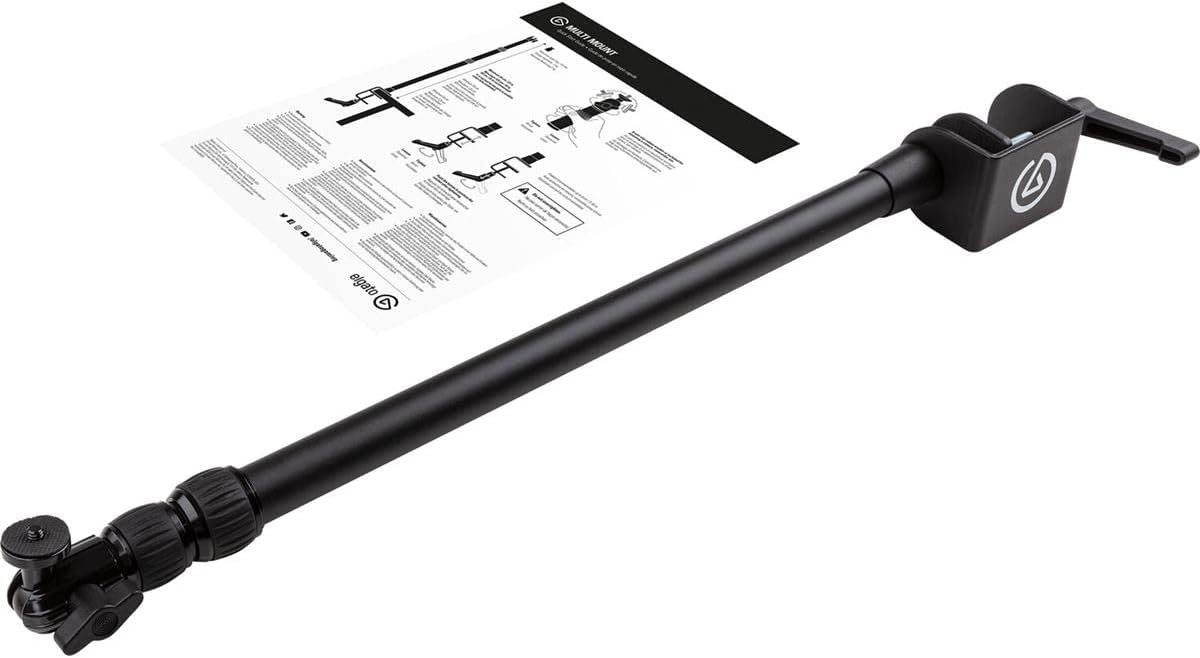 Elgato 10AAB9901 Master Mount L Desk Clamp Pole