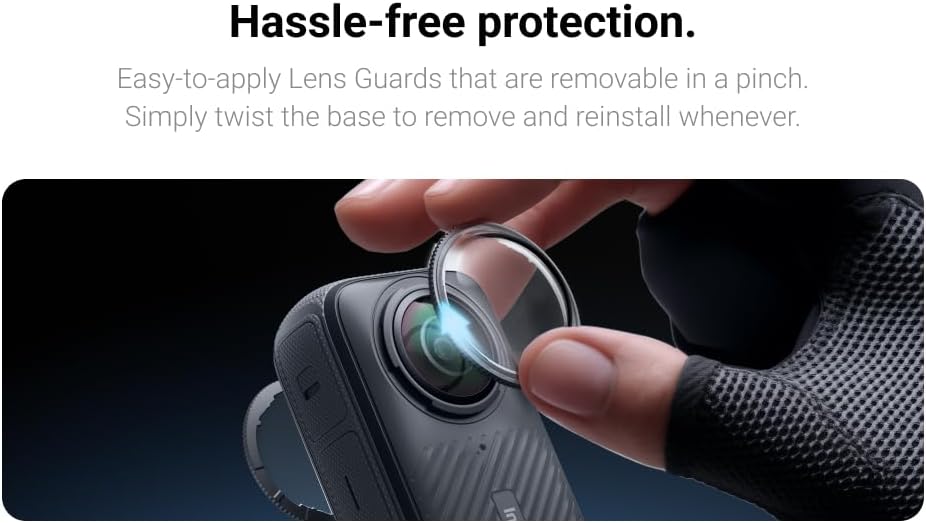 Insta360 X4 Lens Guards Glass Premium Clear