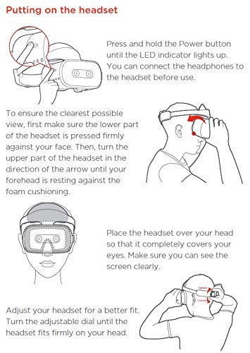 Lenovo ZA3C0003US Mirage Solo VR Headset Daydream