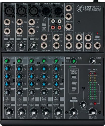 Mackie 802VLZ4 8-Channel Compact Audio Mixer