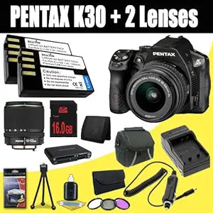 Pentax K-30 Weather-Sealed CMOS Digital SLR Bundle