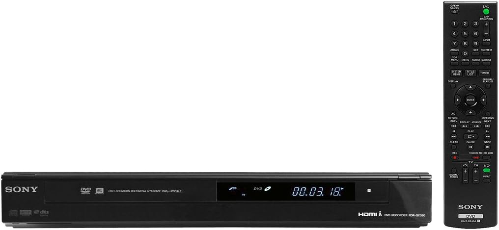 Sony RDR-GX360 Tunerless DVD Recorder 1080p HDMI