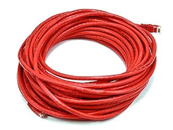 Monoprice 102325 Cat6 50ft Ethernet Patch Cable Red