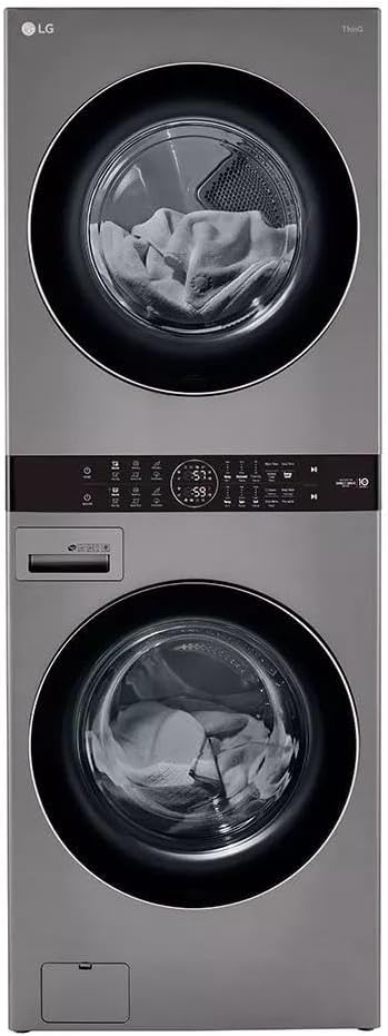 LG WKE100HVA WashTower 4.5/7.4 cu ft Front Load Washer/Dryer — main product image