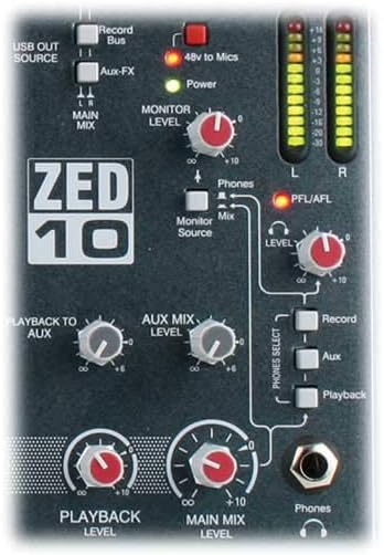 Allen & Heath ZED-10 Touring Audio Mixer USB