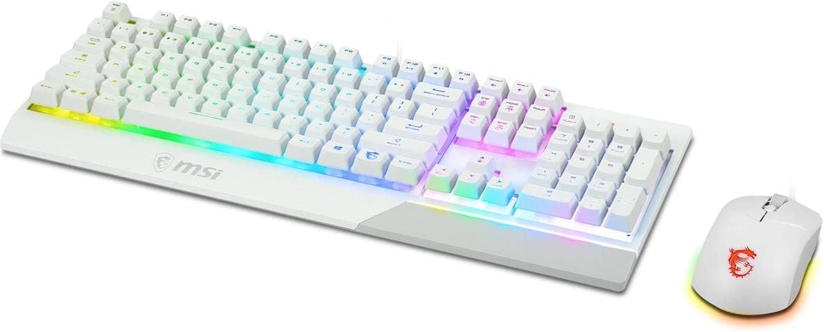 MSI VigorGK30CW White RGB Gaming Keyboard & Mouse Combo