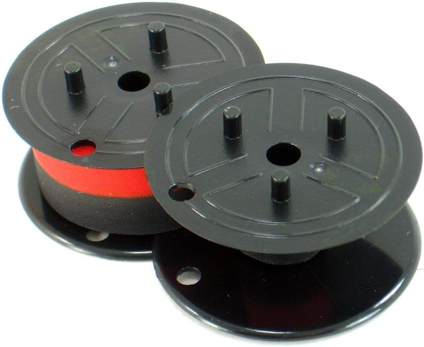 Sharp S800BRC Calculator Ribbon Twin Spool Black/Red