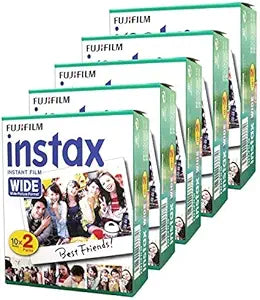 Fujifilm 16385995X5 Instax Wide Film 5 x 2-Packs (100 Exposures)